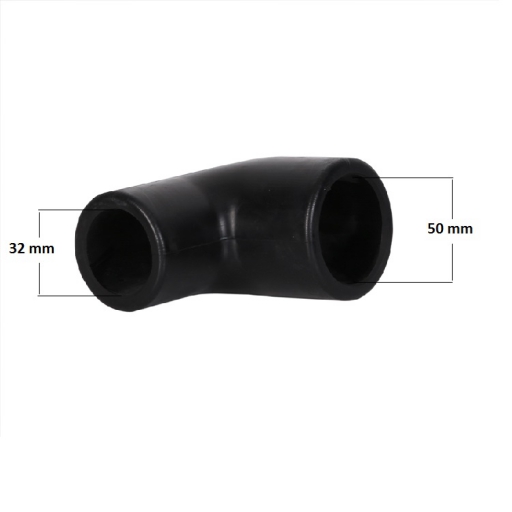 SYSTEM RUBBER CORNER TUBE CONNECTOR 50*32mm