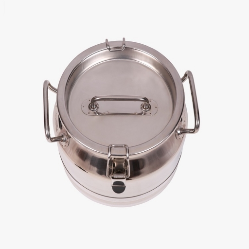 STAINLESS STEEL BUCKET-20 L-WITH SS LOCKED LID